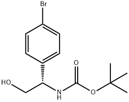 Boc-(S)-1-(4-bromophenyl)-2-hydroxyethylamine Structure