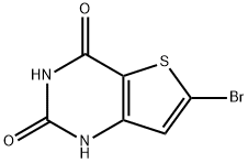 Thieno[3,2-d]pyrimidine-2,4(1H,3H)-dione, 6-bromo- Struktur