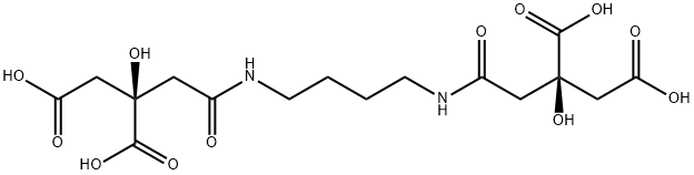 N,N′-テトラメチレンビス(3,4-ジカルボキシ-3-ヒドロキシブタンアミド) 化学構造式