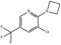 Pyridine, 2-(1-azetidinyl)-3-chloro-5-(trifluoromethyl)- Structure
