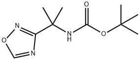 叔丁基N-[2-(1,2,4-噁二唑-3-基)丙-2-基]氨基甲酸酯, 1394040-03-9, 结构式