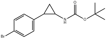 tert-butyl (2-(4-bromophenyl)cyclopropyl)carbamate,1418287-95-2,结构式