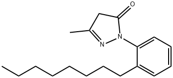 3H-Pyrazol-3-one, 2,4-dihydro-5-methyl-2-(2-octylphenyl)- Structure