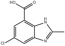 1H-Benzimidazole-7-carboxylic acid, 5-chloro-2-methyl- Structure