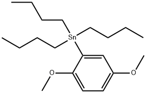 Stannane, tributyl(2,5-dimethoxyphenyl)- Struktur