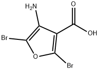3-Furancarboxylic acid, 4-amino-2,5-dibromo- Structure