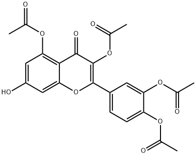 Quercetin 3,3’,4’,5-Tetraacetate, 143631-95-2, 结构式