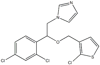 (-)-Tioconazole 结构式