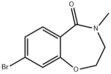 1,4-Benzoxazepin-5(2H)-one, 8-bromo-3,4-dihydro-4-methyl- Structure