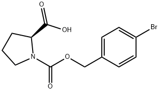 1,2-Pyrrolidinedicarboxylic acid, 1-[(4-bromophenyl)methyl] ester, (S)- (9CI) Structure