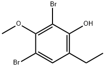 2,4-Dibromo-6-ethyl-3-methoxyphenol Structure