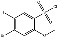 Benzenesulfonyl chloride, 4-bromo-5-fluoro-2-methoxy- Structure