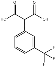 2-[3-(三氟甲基)苯基]丙二酸, 144758-28-1, 结构式