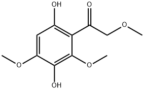 1-(3,6-Dihydroxy-2,4-dimethoxyphenyl)-2-methoxyethanone
 Struktur