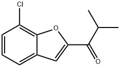 1-(7-氯苯并呋喃-2-基)-2-甲基丙烷-1-酮, 1467372-04-8, 结构式