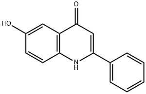 6-Hydroxy-2-phenyl-4(1H)-quinolinone Struktur