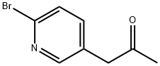 2-Propanone, 1-(6-bromo-3-pyridinyl)- Struktur