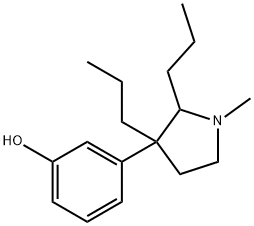 Phenol, 3-(1-methyl-2,3-dipropyl-3-pyrrolidinyl)- Structure