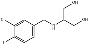 1,3-Propanediol, 2-[[(3-chloro-4-fluorophenyl)methyl]amino]- Struktur