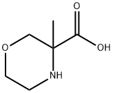 3-Morpholinecarboxylic acid, 3-methyl-,1540082-29-8,结构式