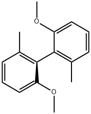 1,1'-Biphenyl, 2,2'-dimethoxy-6,6'-dimethyl-, (1S)- 化学構造式