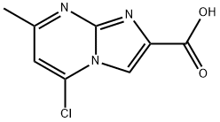 5-chloro-7-methylimidazo<1,2-a>pyrimidine-2-carboxylic acid Struktur