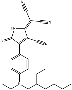 3-[4-(N-Ethyl-N-ethylhexylamino)phenyl]-4-cyano-5-dicyanomethylidene-2-oxo-2,5- dihydropyrrole,157362-95-3,结构式
