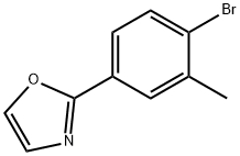 Oxazole, 2-(4-bromo-3-methylphenyl)- 化学構造式