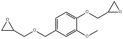 Oxirane, 2-[[2-methoxy-4-[(2-oxiranylmethoxy)methyl]phenoxy]methyl]- Structure