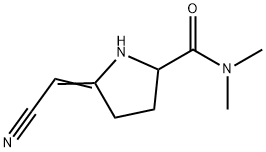 2-Pyrrolidinecarboxamide,5-(cyanomethylene)-N,N-dimethyl-(9CI) 结构式