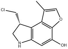 1,2-dihydro-1-(chloromethyl)-5-hydroxy-8-methyl-3H-furano(3,2-e)indole Structure