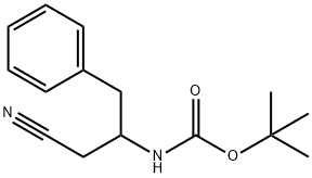 (R,S)-2-N-Boc-3-Phenylpropyl cyanide Structure