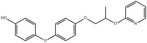 Phenol, 4-[4-[2-(2-pyridinyloxy)propoxy]phenoxy]- Structure