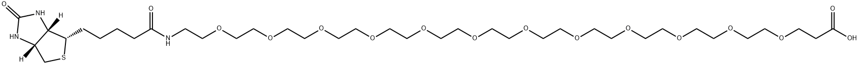 BIOTIN-十二聚乙二醇-丙酸,1621423-14-0,结构式