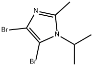 1H-imidazole-4,5-dibromo-2-methyl-1-1-(1-methylethyl) Struktur