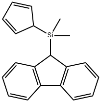 9H-Fluorene, 9-(2,4-cyclopentadien-1-yldimethylsilyl)- Struktur