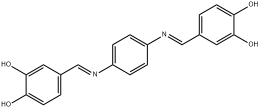 4,4'-[1,4-phenylenebis(nitrilomethylylidene)]di(1,2-benzenediol) Structure