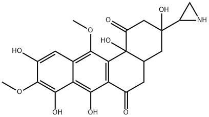 Benz[a]anthracene-1,6(2H,5H)-dione, 3-(2-aziridinyl)-3,4,4a,12b-tetrahydro-3,7,8,10,12b-pentahydroxy-9,12-dimethoxy- (9CI) Struktur