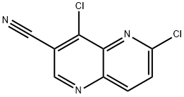 1,5-Naphthyridine-3-carbonitrile, 4,6-dichloro- Structure