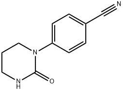 Benzonitrile, 4-(tetrahydro-2-oxo-1(2H)-pyrimidinyl)- Struktur