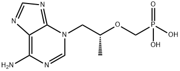 (R)-(((1-(6-amino-3H-purin-3-yl)propan-2-yl)oxy)methyl)phosphonic acid Struktur