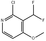 Pyridine, 2-chloro-3-(difluoromethyl)-4-methoxy- Struktur