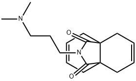 N-[3-(Dimethylamino)propyl]-1,4,5,8-tetrahydro-4a,8a-naphthalenedicarbimide Struktur
