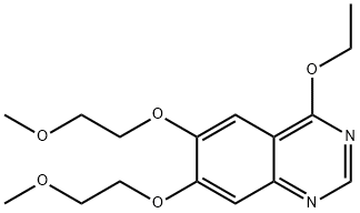 Quinazoline, 4-ethoxy-6,7-bis(2-methoxyethoxy)- Struktur