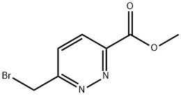 6-(溴甲基)哒嗪-3-羧酸甲酯 结构式