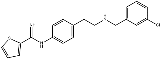 N-(4-(2-(((3-CHLOROPHENYL)METHYL)AMINO)ETHYL)PHENY,168895-09-8,结构式