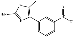 5-甲基-4-(3-硝基苯基)-1,3-噻唑-2-胺 结构式