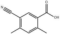 Benzoic acid, 5-cyano-2,4-dimethyl- Struktur