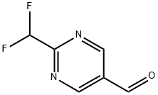 5-Pyrimidinecarboxaldehyde, 2-(difluoromethyl)- Struktur