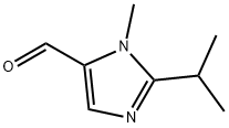 1H-Imidazole-5-carboxaldehyde, 1-methyl-2-(1-methylethyl)- Struktur